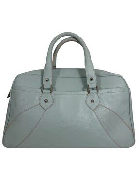 Nero Bianco Womens Mint Green Vegan Leather Satchel Handbag Made Italy + Dustbag